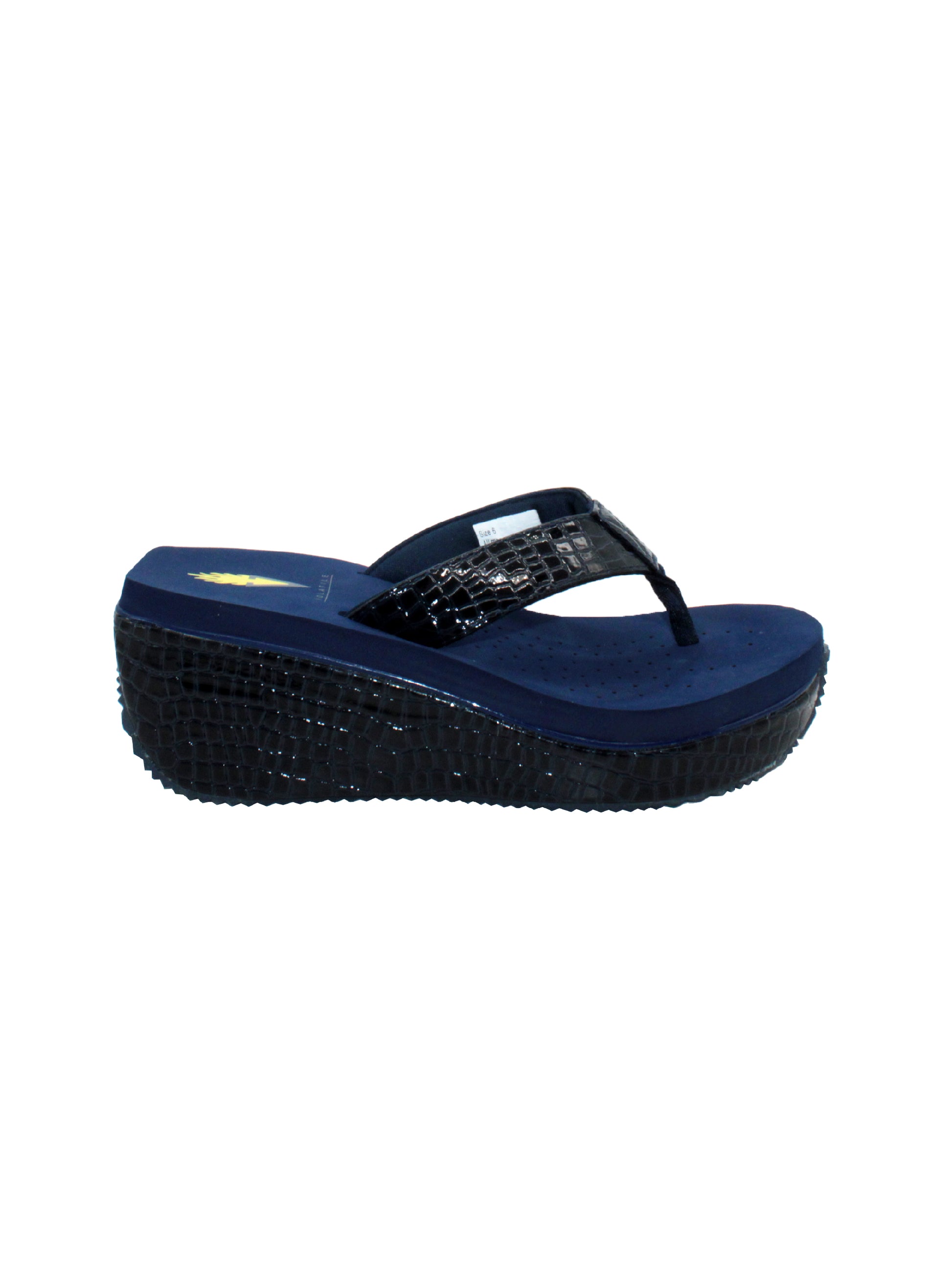 Women's Flip Flop Sandals, Black & Blue Flip Flop Sandals