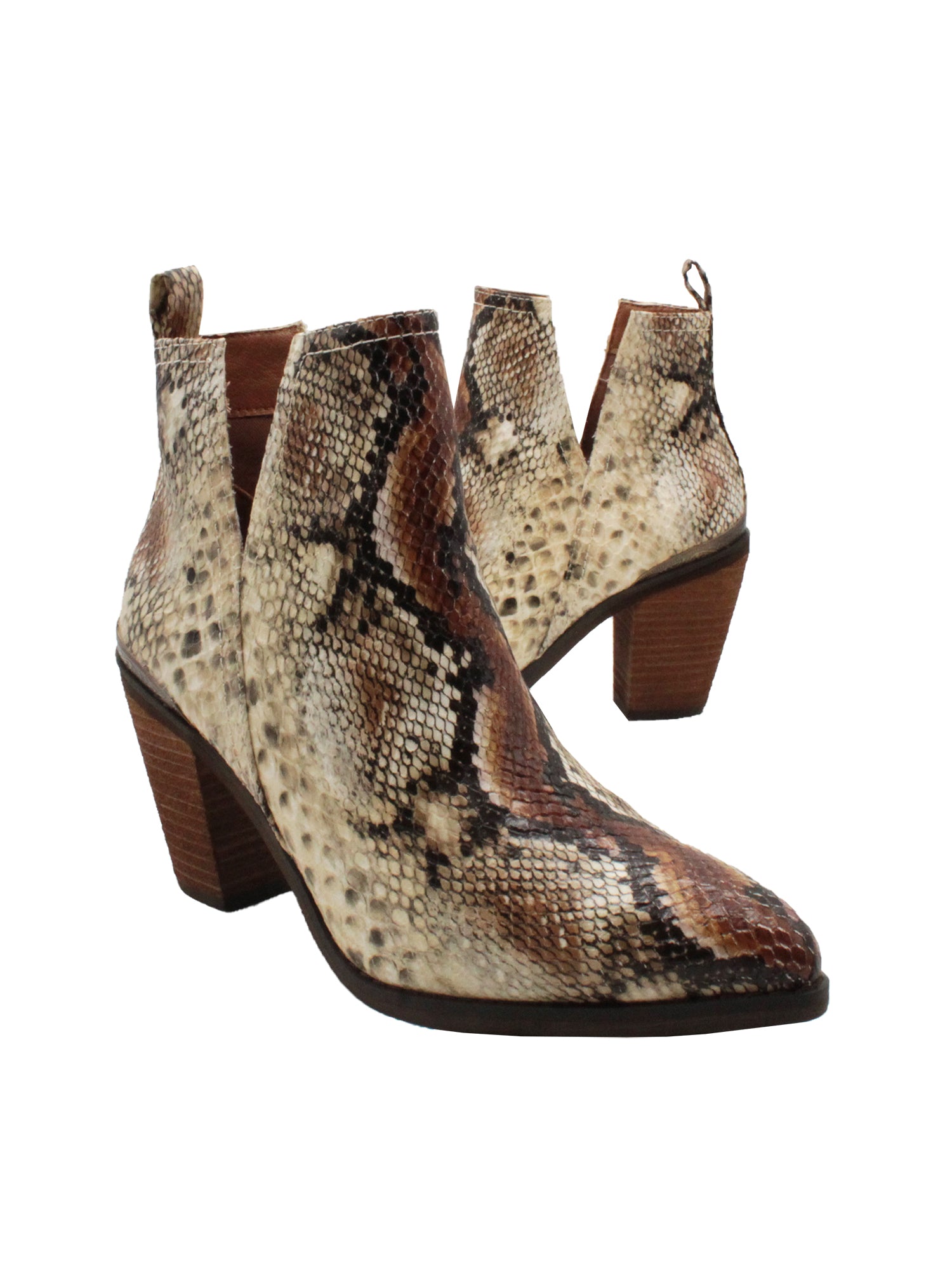 Volatile sales snakeskin booties