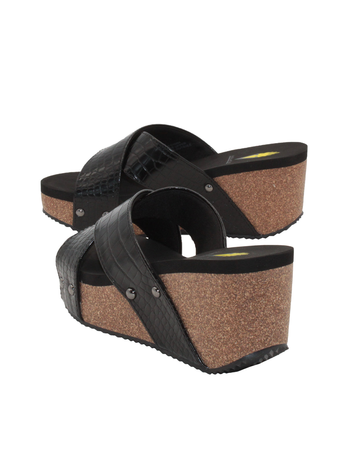 Volatile discount black wedges